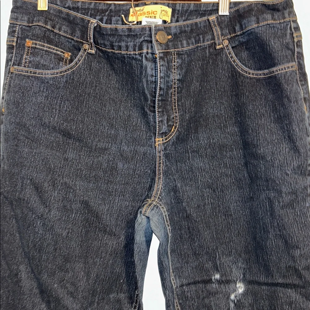 JMS Size 22W Short Classic Stretch Denim CottonPolyester SpandexDistressedJeans